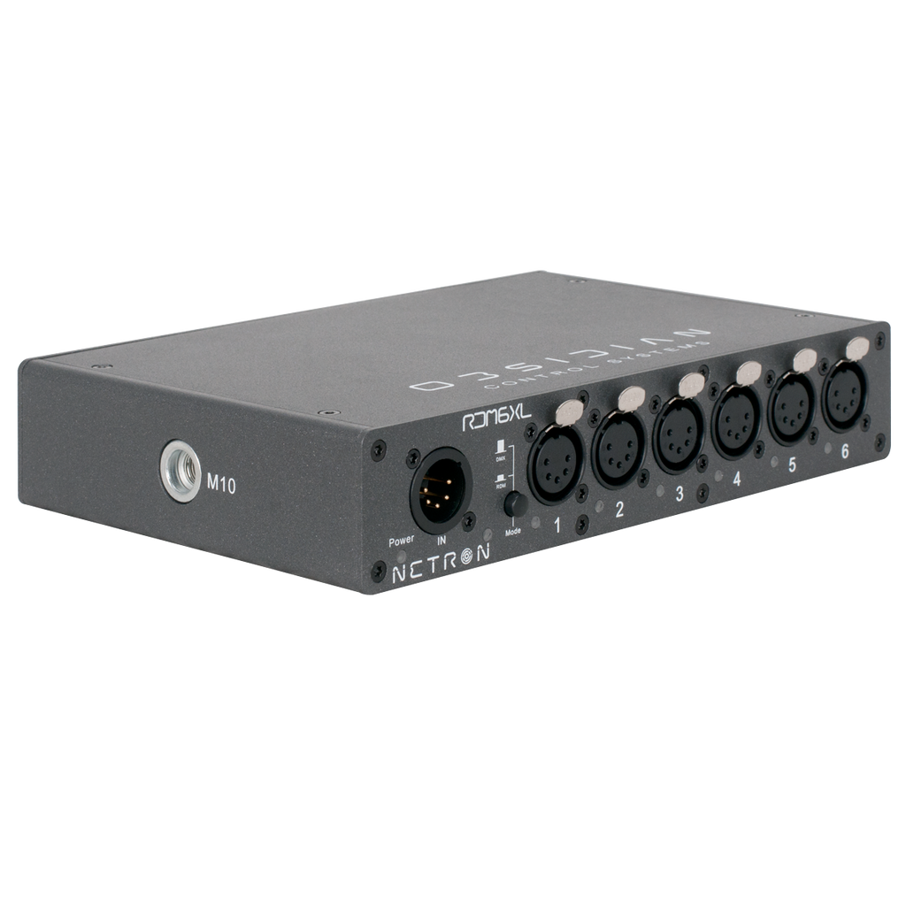Obsidian Netron RDM 6XL Splitter DMX/RDM 6 puertos medio rack