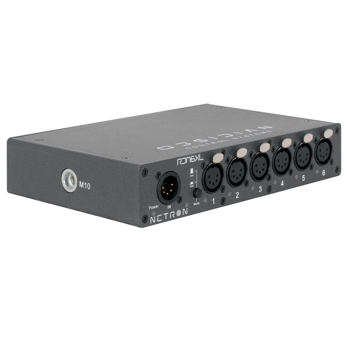 Obsidian Netron RDM 6XL Splitter DMX/RDM 6 puertos medio rack