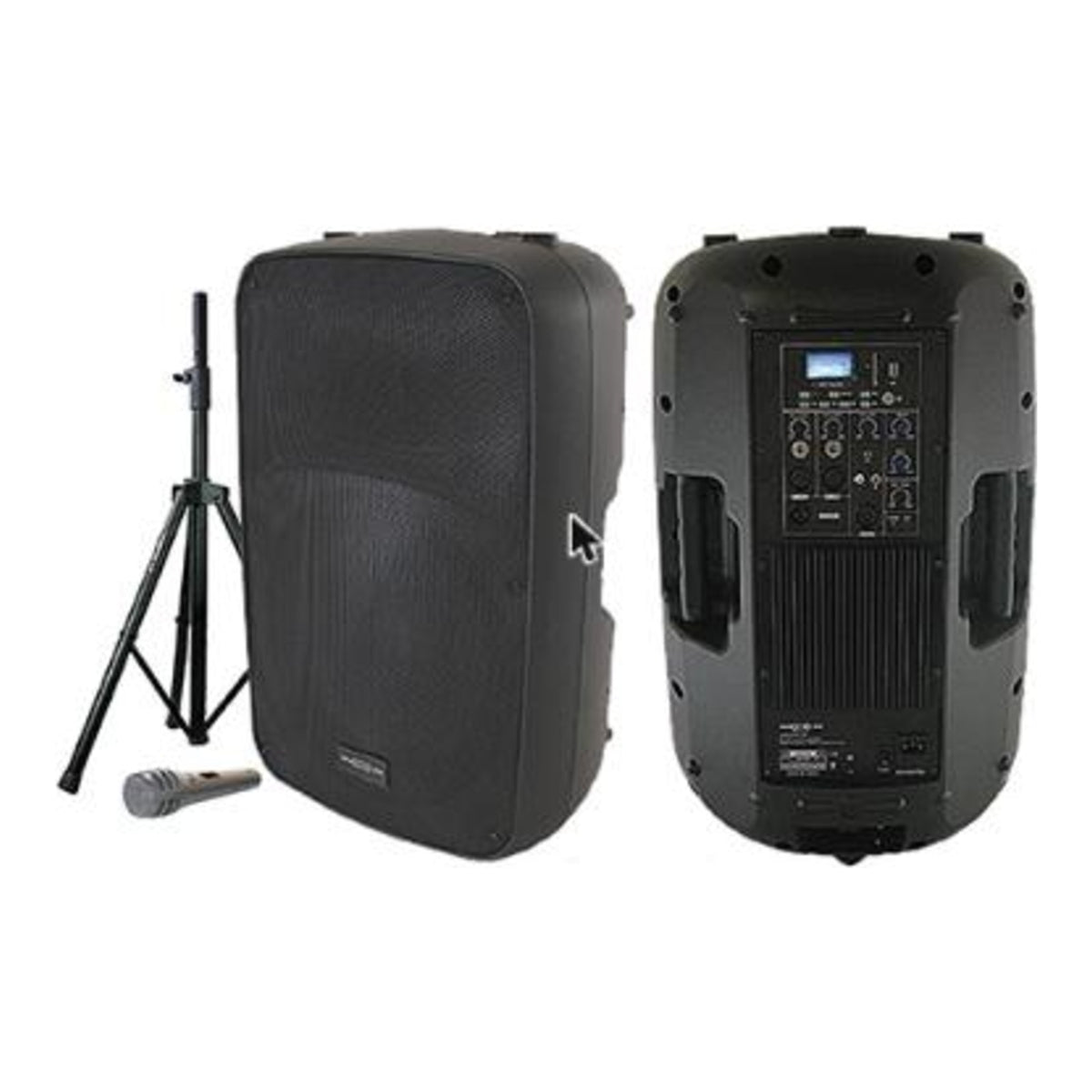 Maxlin COMBOMXK-R Combo Cabina Activa 15" 4800W + Trípode + Micrófono