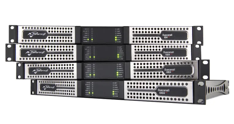 Powersoft Duecanali 804 DSP Amplificador de potencia 2 canales 800 W Lo-Z y 70/100 V con DSP