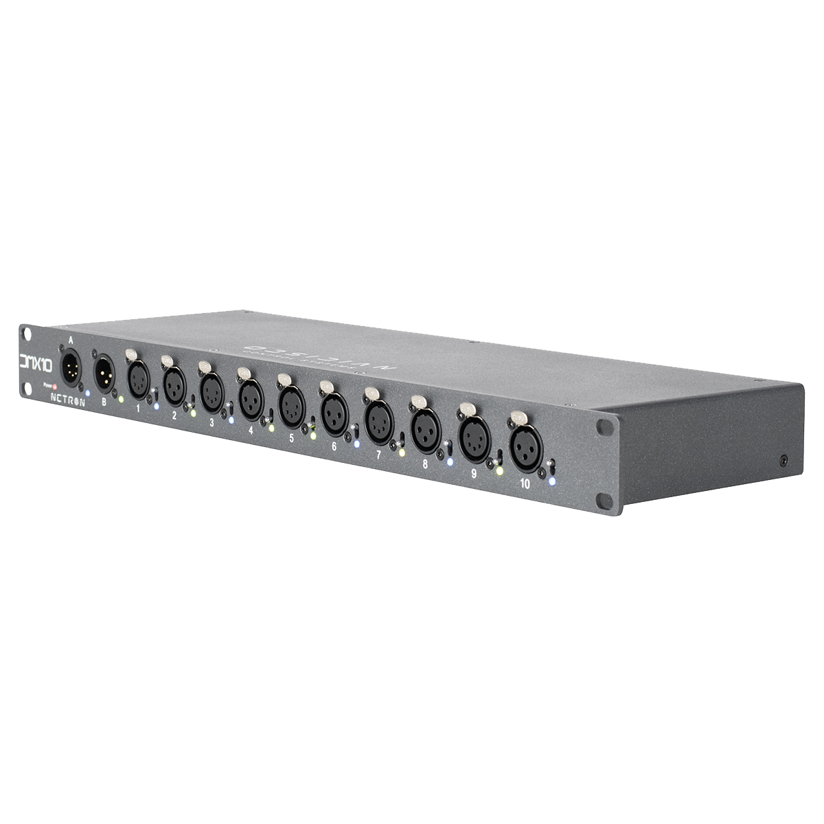 Obsidian DMX10-53 Splitter DMX rack 10 puertos XLR 5 y 3 pines
