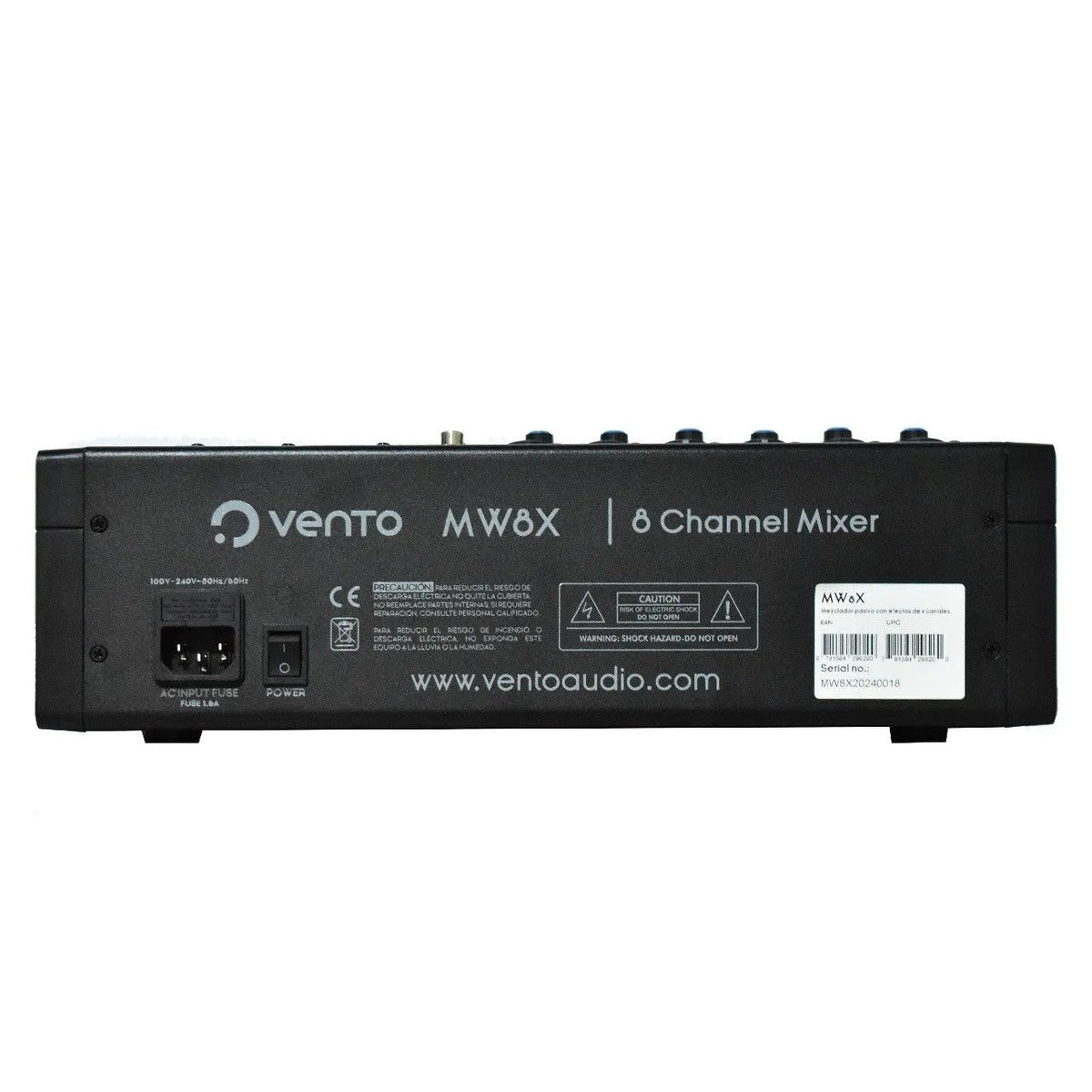 Vento MW8X Mezclador de 8 canales con interfaz y efectos
