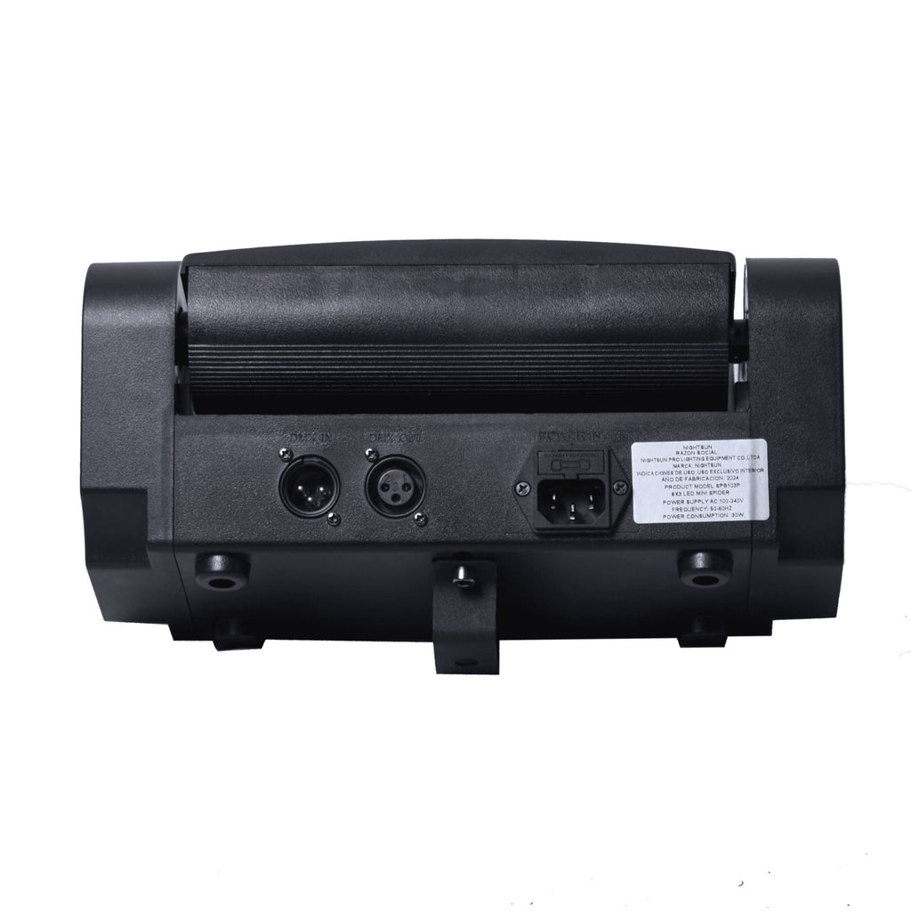 Nightsun SPB103L Cabeza móvil LED 8x3W con láser DMX512