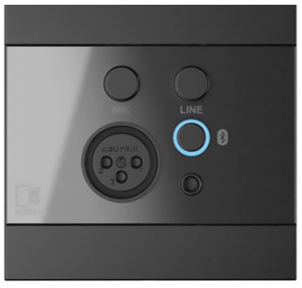 Audac WP225/B Panel de pared micrófono línea y Bluetooth negro