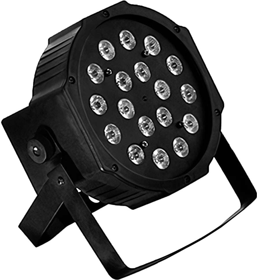 Led King LZPL62 Par LED slim 18 LEDs de 1 W RGB