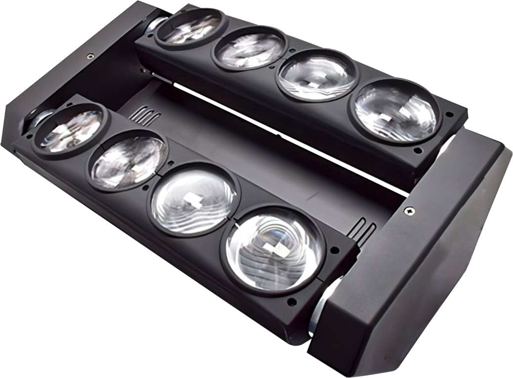 Led King LZPL64B Cabeza móvil tipo araña 8 LEDs de 10 W