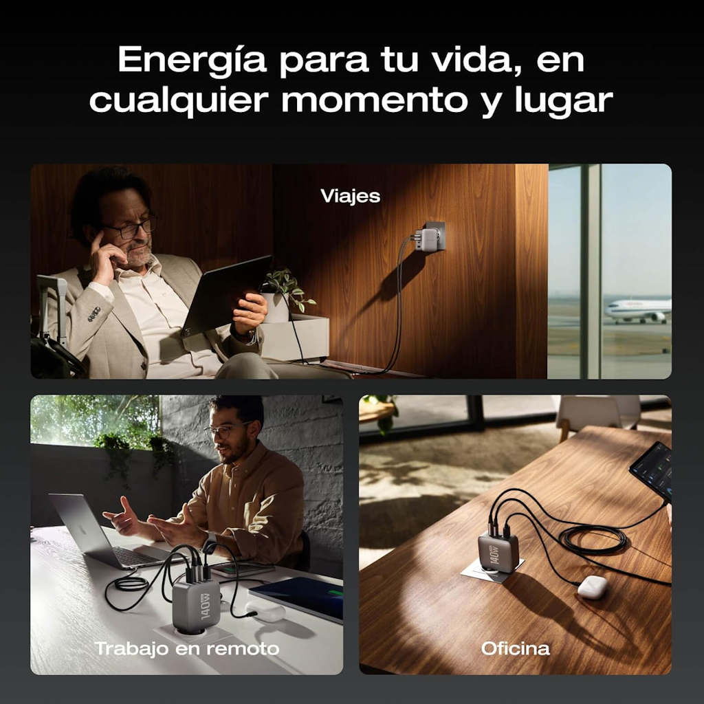 EcoFlow RAPID Pro cargador GaN 140 W