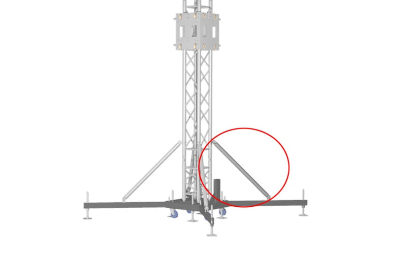Vento VTS294BS-ZC1000 Brazo de soporte para truss