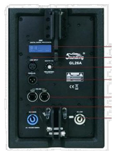 Soundking BAGL26A Módulo line array 120° x 8° 400 W + 150 W