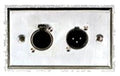 Soundking CESKAJ119 Wallplate de pared con XLR hembra y XLR macho