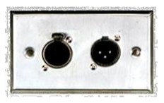Soundking CESKAJ119 Wallplate de pared con XLR hembra y XLR macho