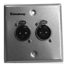 Soundking CESKCPW107 Wallplate de pared con 2 XLR hembra