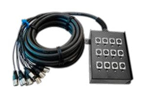 Soundking MDSKAH301/20M Medusa 12 vías XLR hembra + 4 vías XLR macho AUX