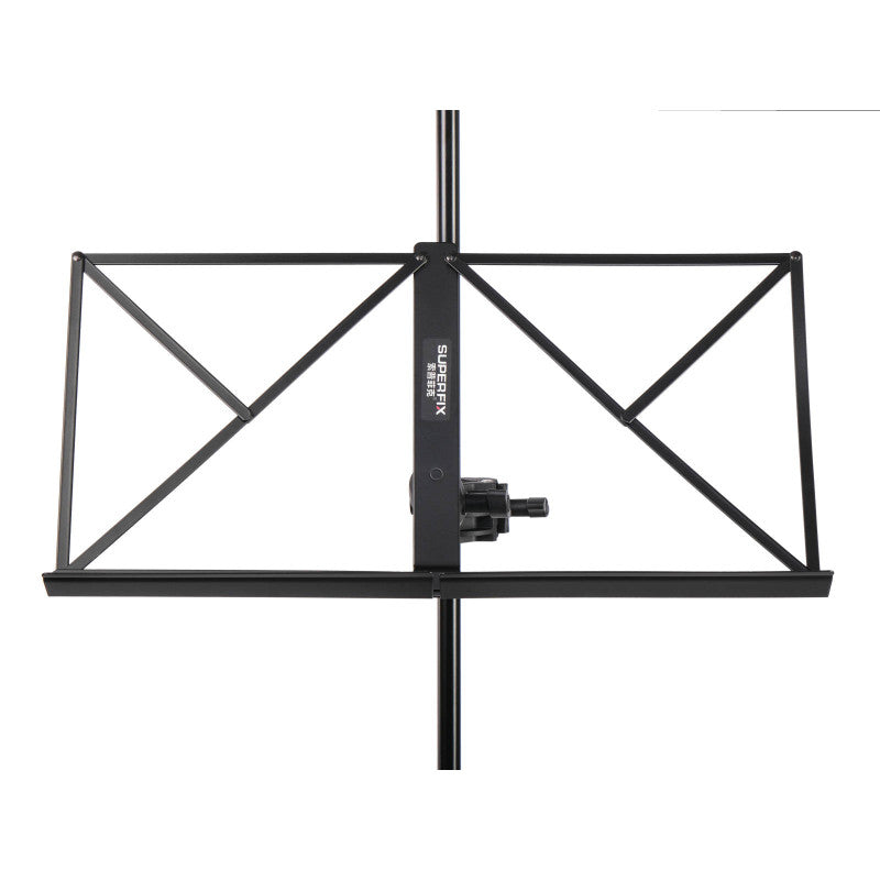 Superfix XMSA107B Soporte porta partituras plegable con abrazadera 46 x 24 cm