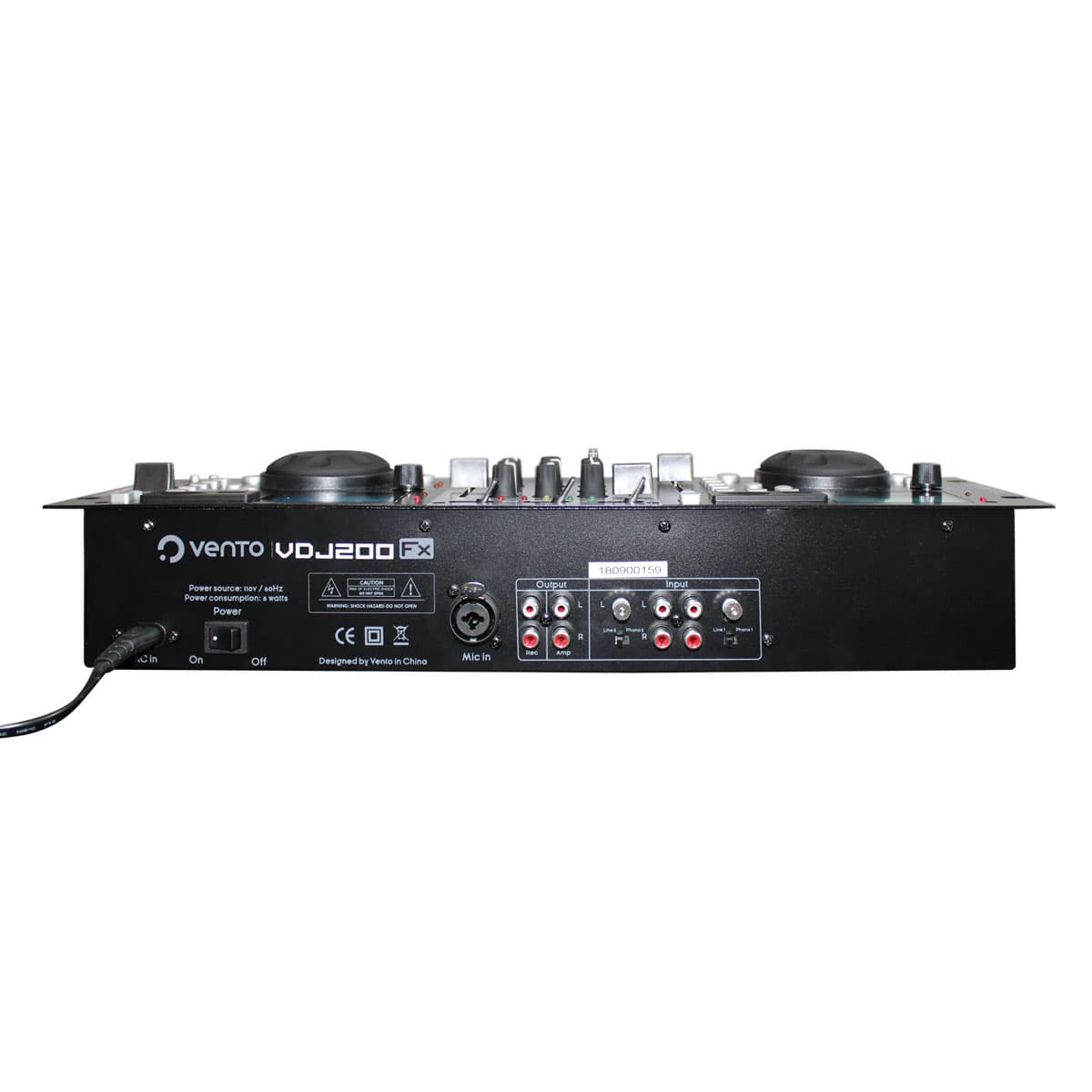 Vento VDJ200FX Mezclador DJ 2 canales USB Bluetooth