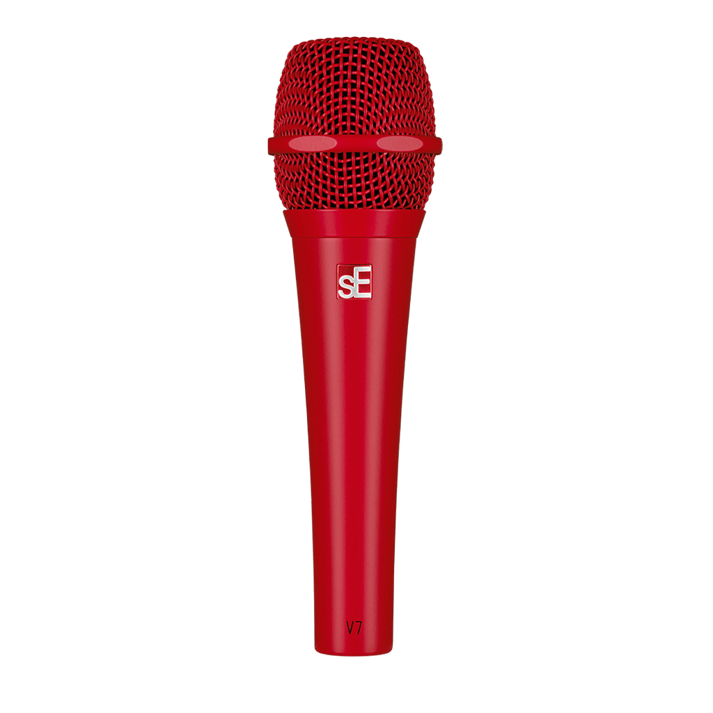 sE Electronics V7 Red Micrófono dinámico supercardioide acabado rojo