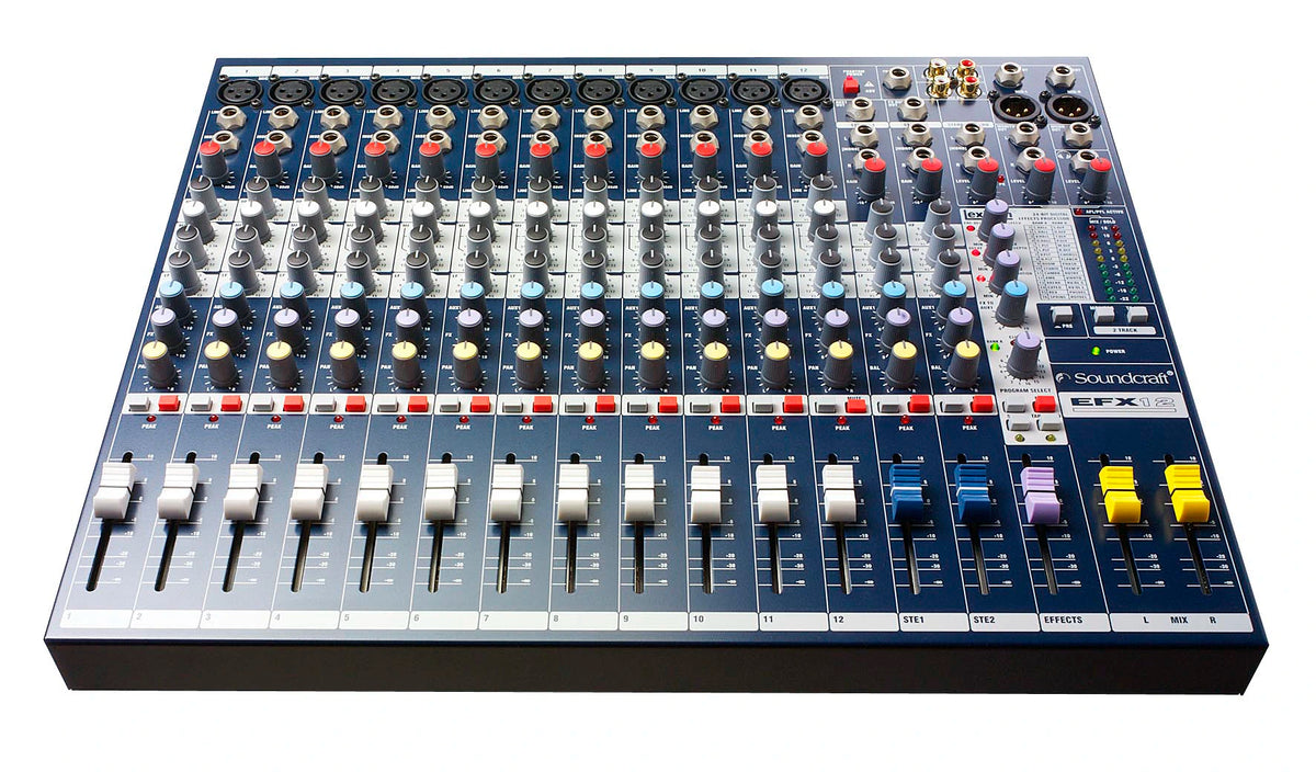 Soundcraft EFX12 Consola análoga de 12 canales con efectos Lexicon