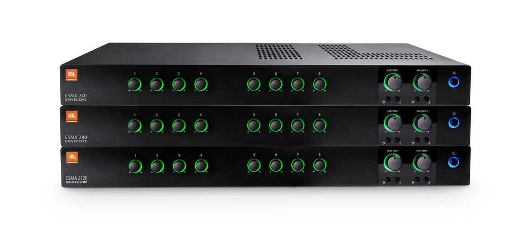 JBL CSMA 280 Mezclador-amplificador 8 entradas 2 x 80 W 70/100 V