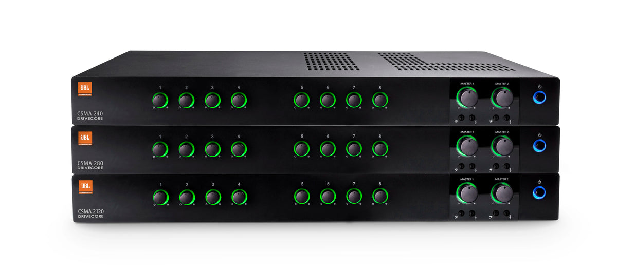 JBL CSMA 280 Mezclador-amplificador 8 entradas 2 x 80 W 70/100 V