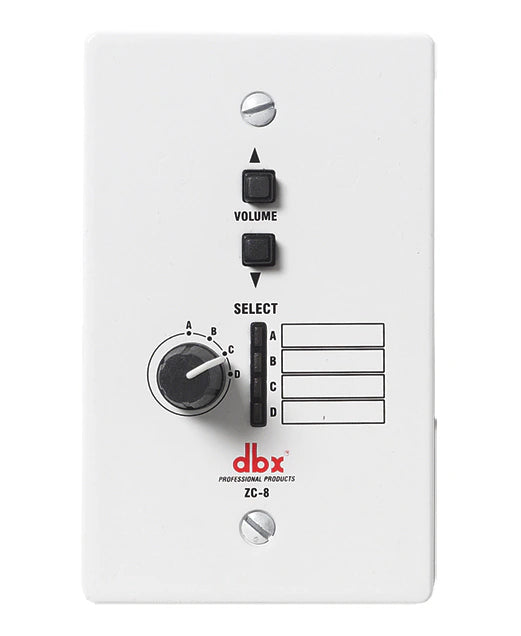 dbx ZC-8 Controlador de zona de pared para DriveRack y ZonePRO