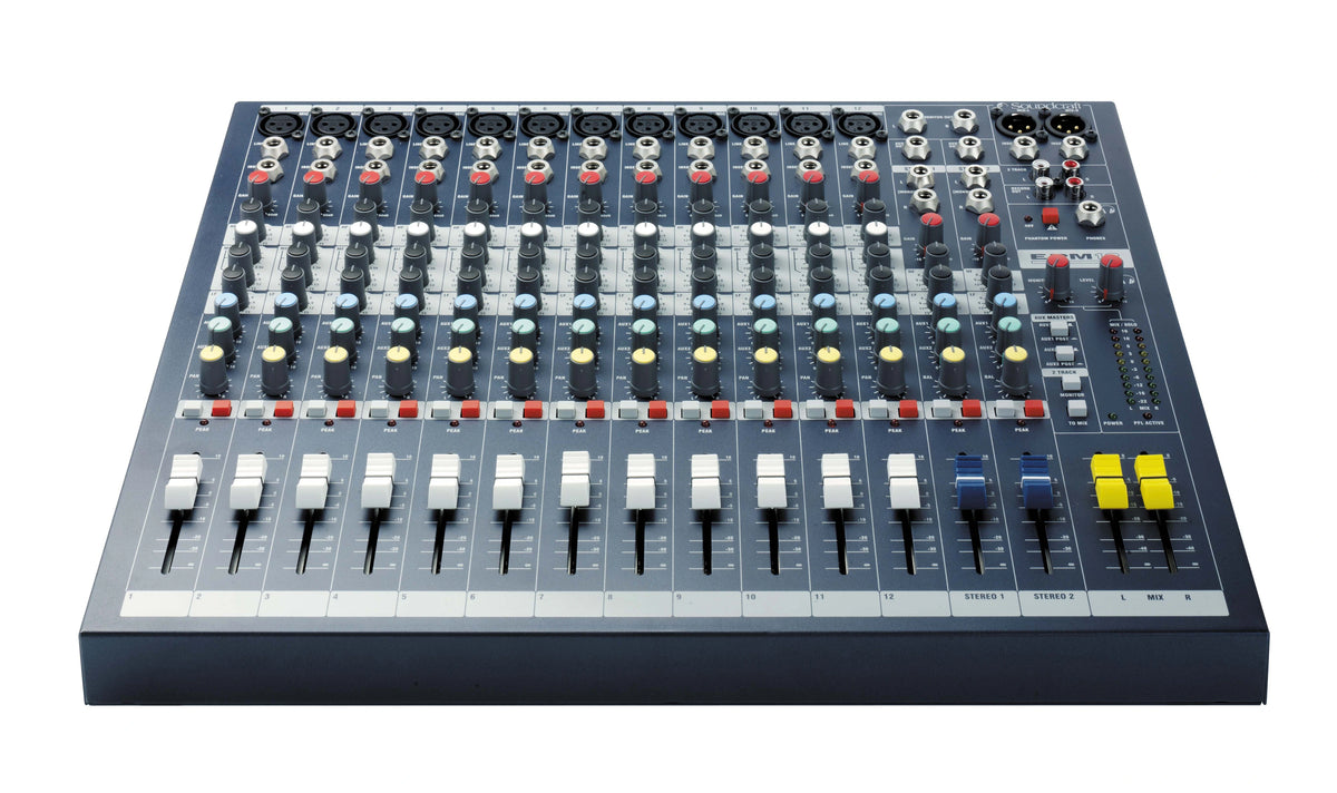 Soundcraft EPM12 Consola análoga de 12 canales con preamplificadores GB30