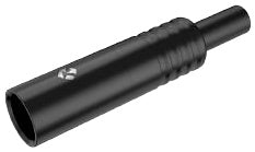 Roxtone RMX3M-B Conector mini XLR macho 3 polos