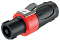Roxtone RS4F-S-RD Conector Speak On 4 polos contactos niquelados