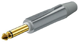 Roxtone PJ2X-GG-PURE Plug mono 6.3 mm contactos Gold color gris