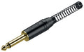 Roxtone RJ2PP-BG Plug mono 6.3 mm negro y dorado
