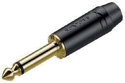 Roxtone RJ2PP-NS-BG Plug mono 6.3 mm negro dorado