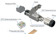 Roxtone RJ45C6A MH Conector RJ45 CAT6A IP20 ensamble a presión