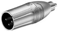 Roxtone RA2XMPM Adaptador RCA macho a XLR macho 3 polos