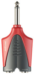 Roxtone RPAN306 Adaptador 2 jack 6.3 mm a plug TS 6.3 mm