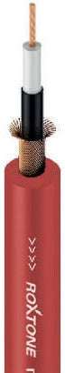 Roxtone GC010 Cable para instrumento 24AWG rojo rollo 100 m