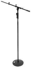 Superfix XMS3906B Soporte de micrófono boom telescópico base redonda negro mate