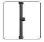 Superfix XMS902BP01 Soporte de micrófono base redonda negro mate 90-176 cm