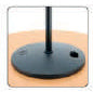 Superfix XMS3906B Soporte de micrófono boom telescópico base redonda negro mate