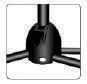 Superfix XMS805BP01 Soporte de micrófono doble boom base trípode