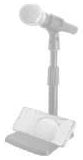 Superfix XMS727B Soporte de micrófono de escritorio con ranura para celular 16-30 cm