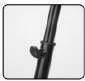 Superfix XGS102B Soporte universal para guitarra con banda de seguridad 66-78 cm