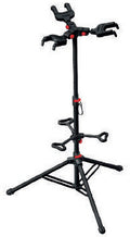 Superfix XGS813B Soporte para 3 guitarras con respaldo y cierre automático