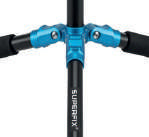 Superfix XGS820BLOX Soporte plegable para guitarra con cierre automático azul
