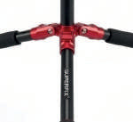 Superfix XGS820RDOX Soporte plegable para guitarra con cierre automático rojo