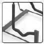 Superfix SGS602B Soporte de guitarra compacto con brazos acolchados