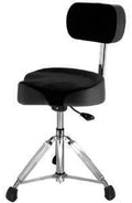 Superfix XKB401 Silla para baterista tipo moto giratoria con espaldar