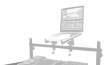 Superfix XKSA109B Barra metálica para mesa de DJ 120 cm