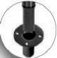 Superfix XSS402B Soporte tipo poste para subwoofer y cabina tubo 35 mm