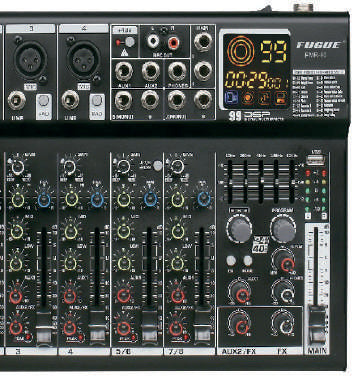 Prophonic FMR-100 Mezclador de 10 canales con efectos DSP, USB y Bluetooth