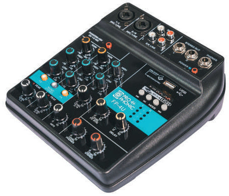 Prophonic FP-4U Mezclador de 3 canales con Bluetooth y USB