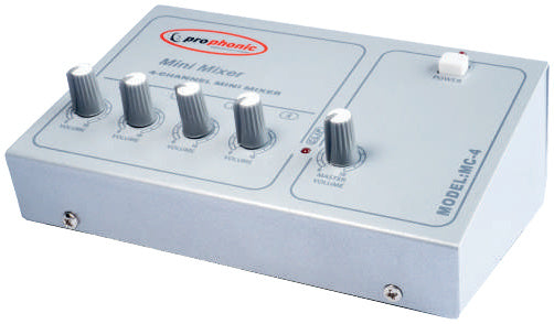 Prophonic MC4 Mini mezclador de 4 entradas de línea 6,3 mm